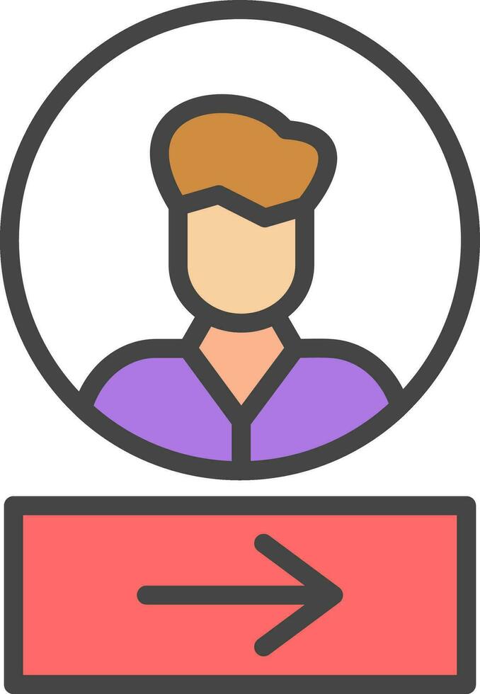 Log In Vector Icon Design