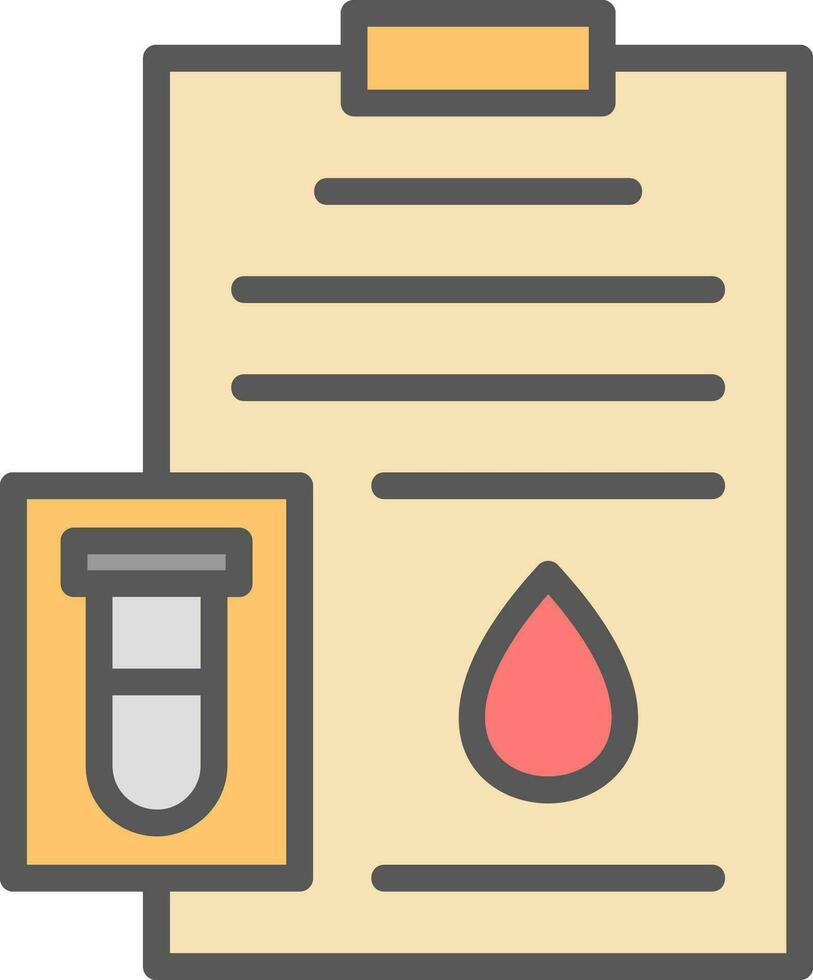 Blood Test Vector Icon Design