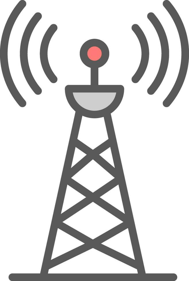 radio torre vector icono diseño