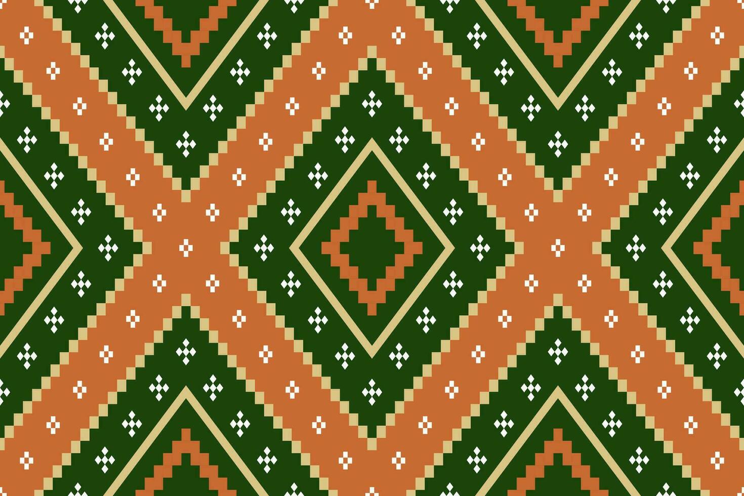 cruzar puntada vistoso geométrico tradicional étnico modelo ikat sin costura modelo resumen diseño para tela impresión paño vestir alfombra cortinas y pareo de malasia azteca africano indio indonesio vector