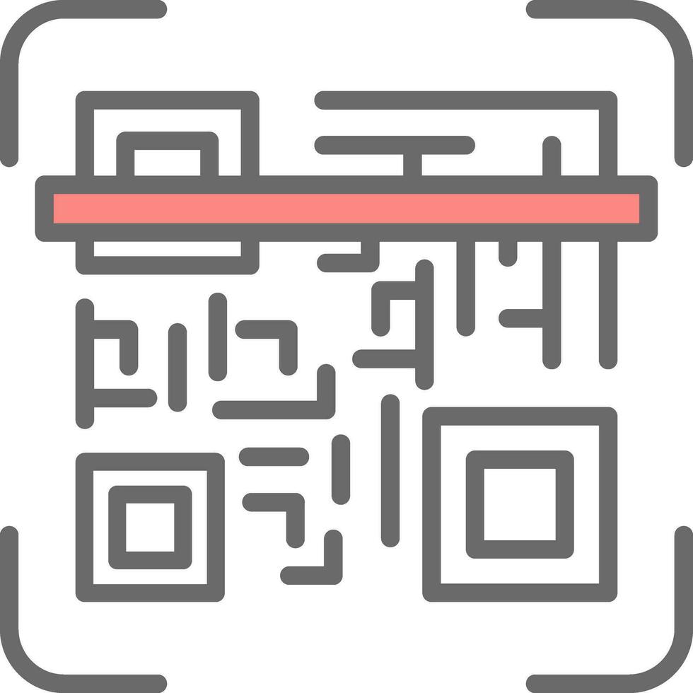 Qr code scan Vector Icon Design