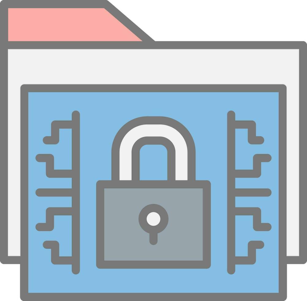 Data encryption Vector Icon Design