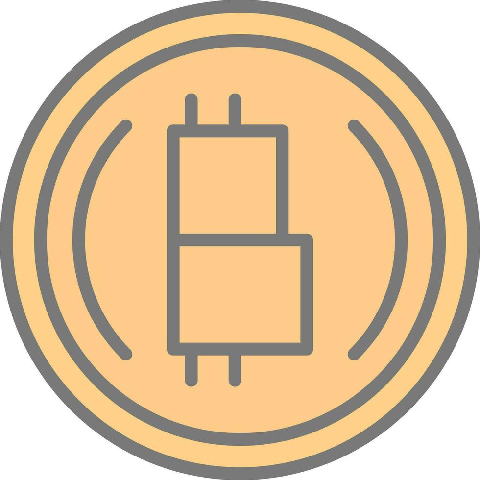 Bitcoin encryption Vector Icon Design