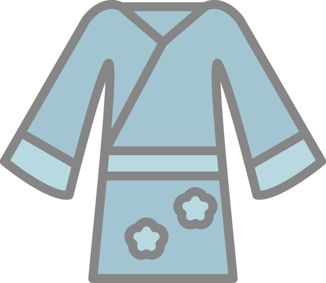 yukata vector icono diseño