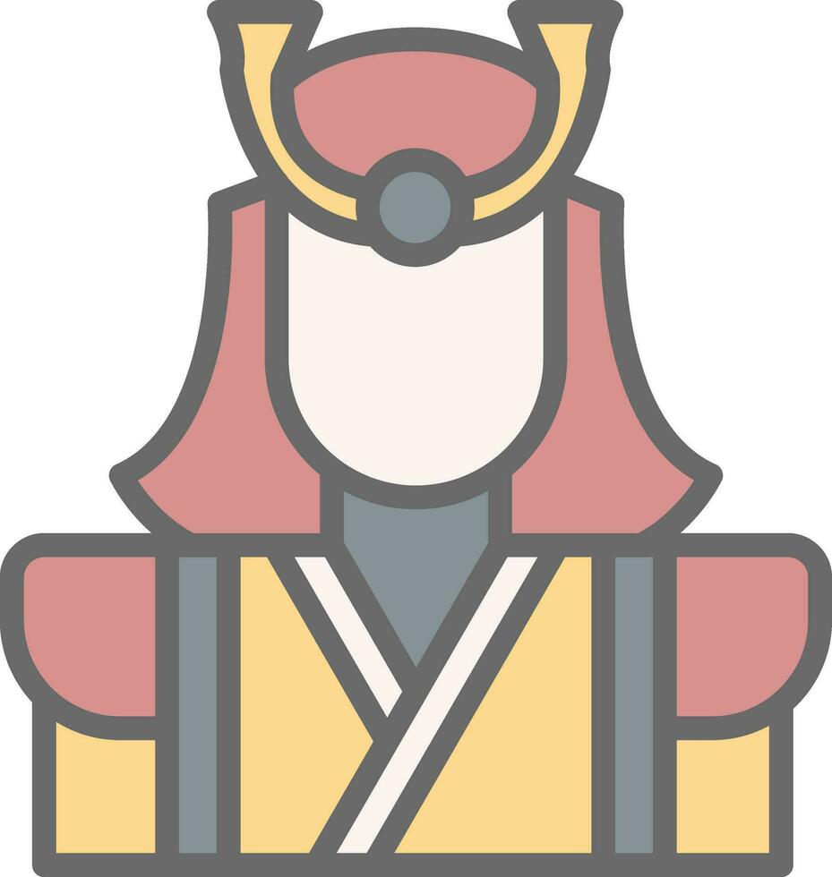 Samurai Vector Icon Design