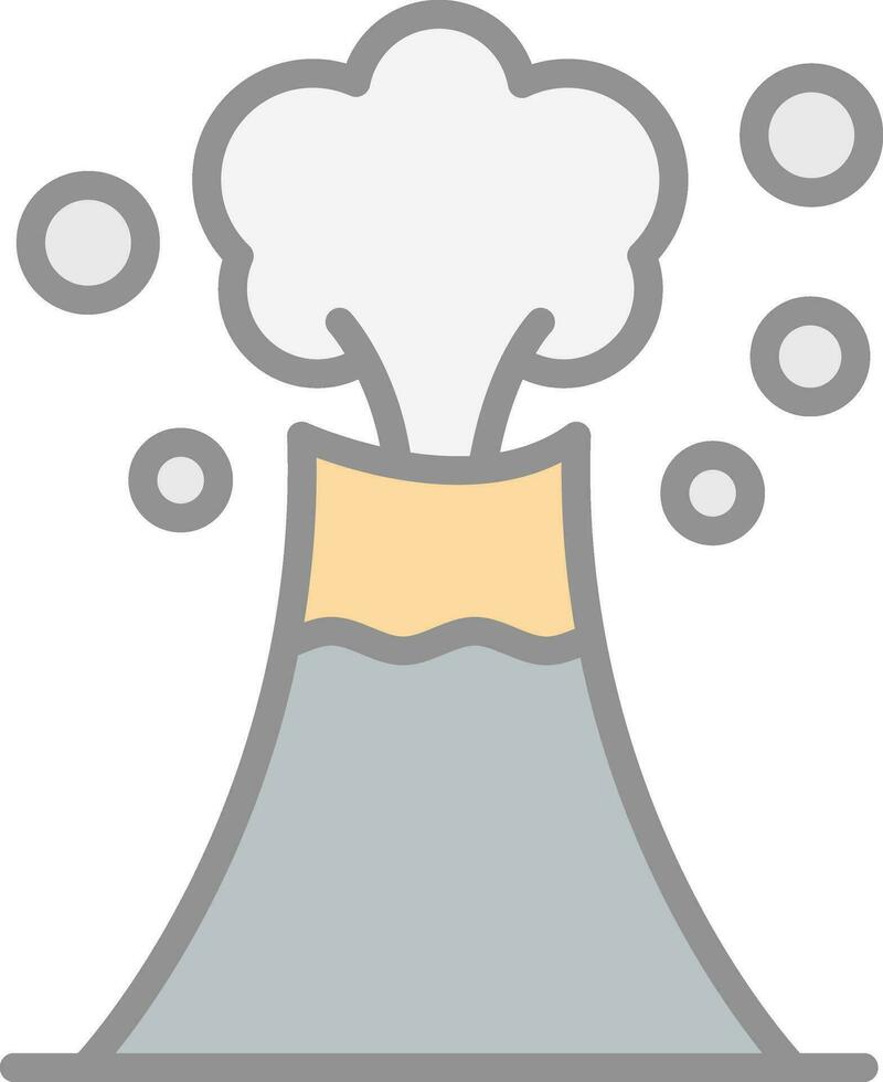 Volcano Vector Icon Design