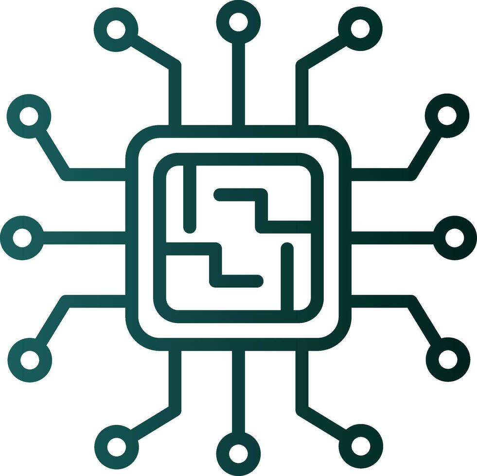 Microchip Vector Icon Design