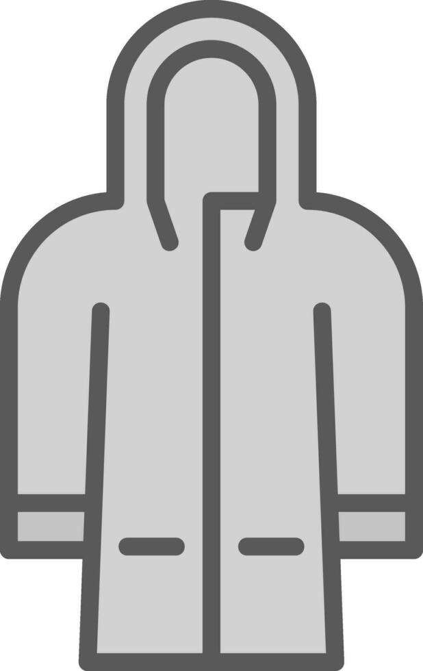 Raincoat Vector Icon Design