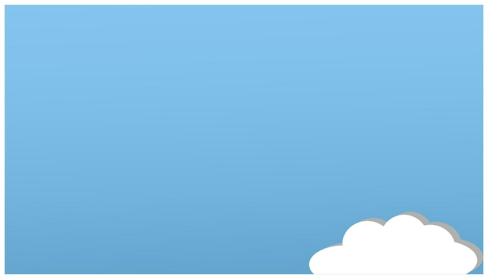 Cloud on blue background. Vector illustration for your design. EPS10. blue sky high in the sky