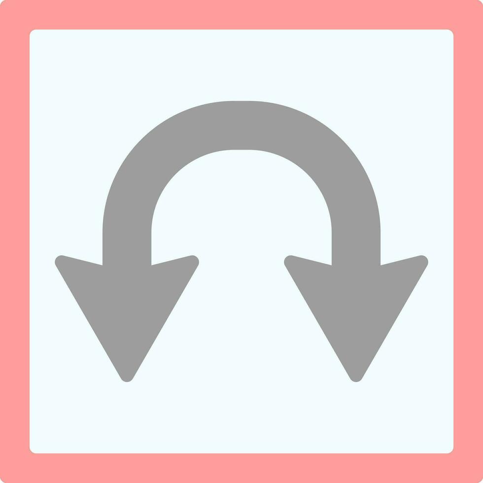 Double Curve Vector Icon Design