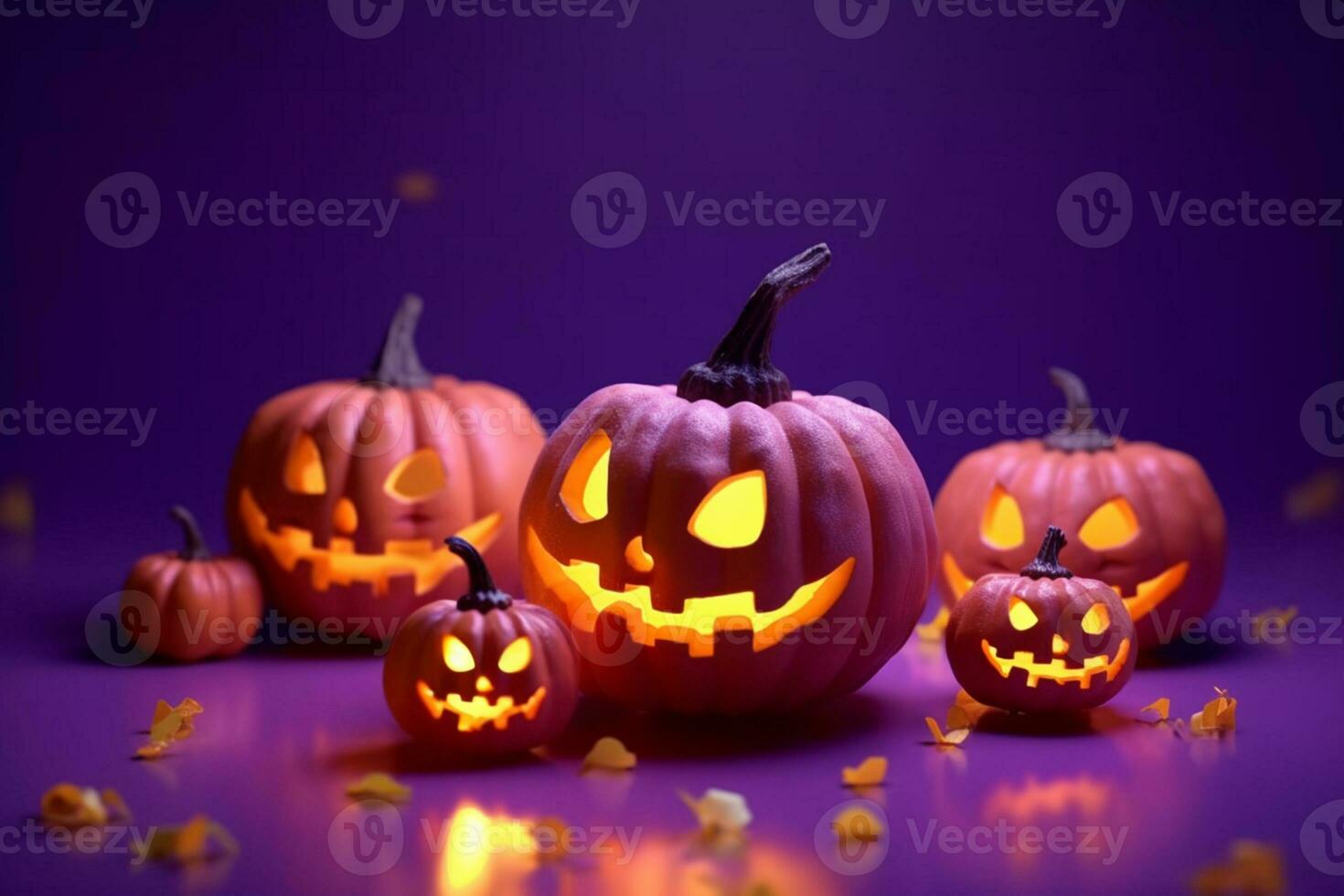 Illustration of halloween background.Generative AI photo