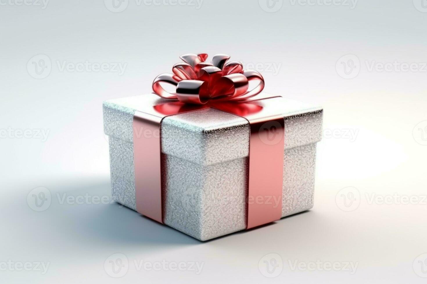 Christmas Gift box . 3d rendering photo