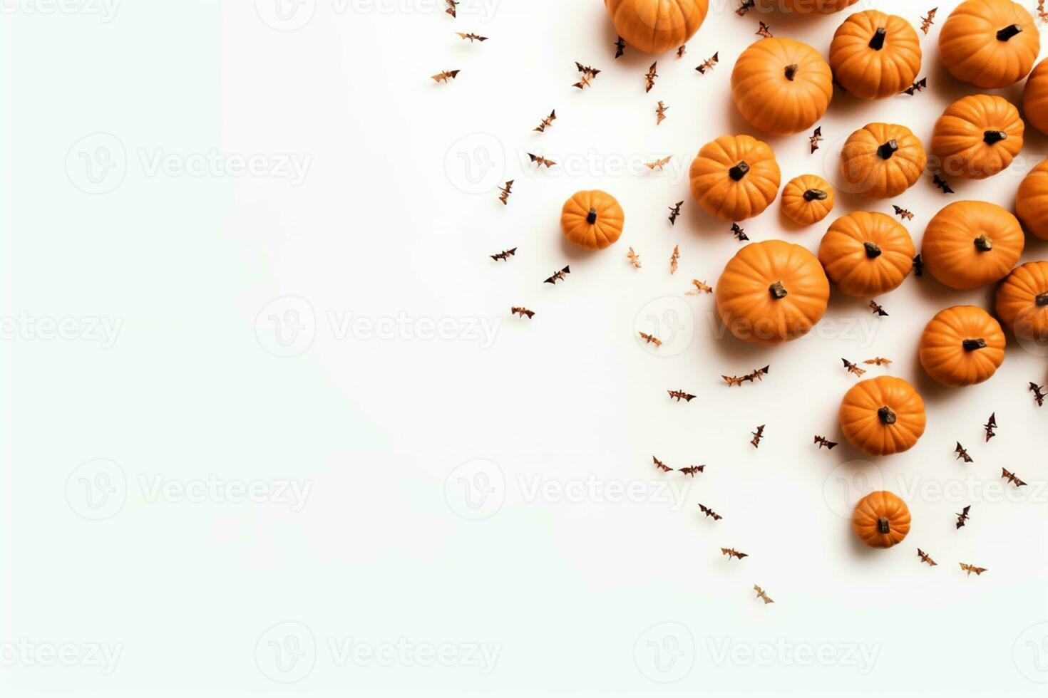 Illustration of halloween background.Generative AI photo
