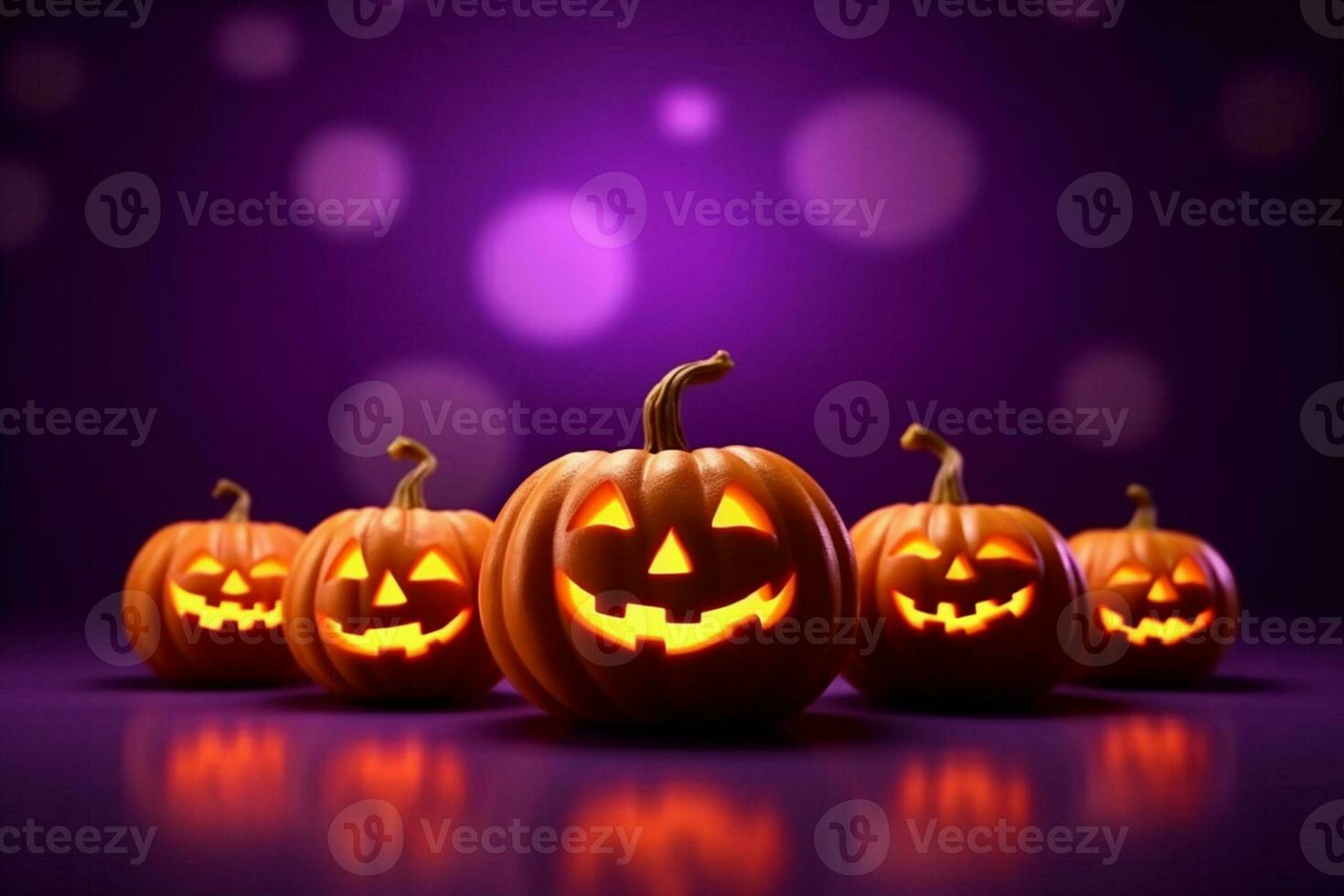 Illustration of halloween background.Generative AI photo