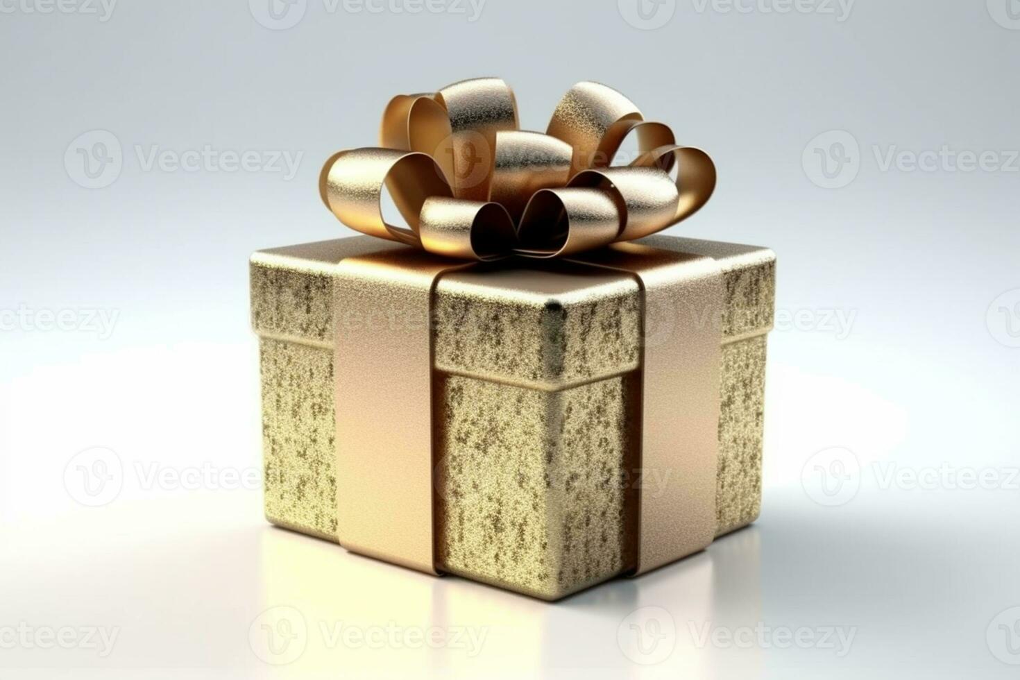 Christmas Gift box . 3d rendering photo