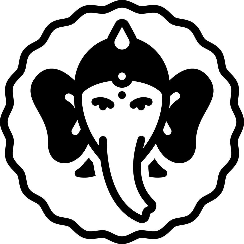 solid icon for thrissur vector