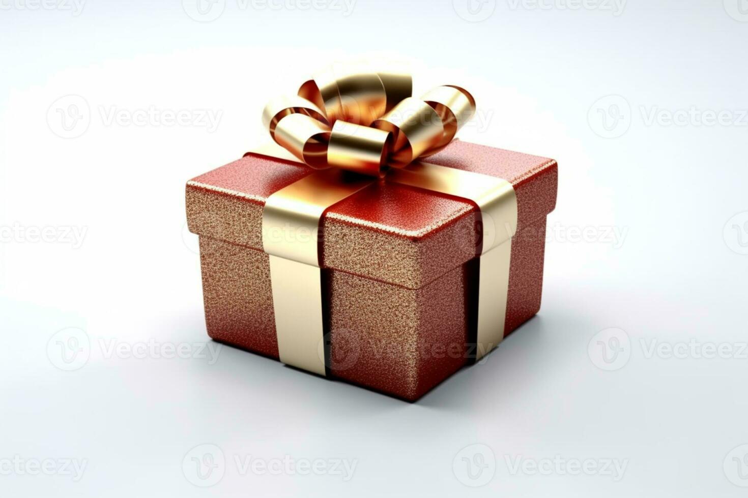 Christmas Gift box . 3d rendering photo