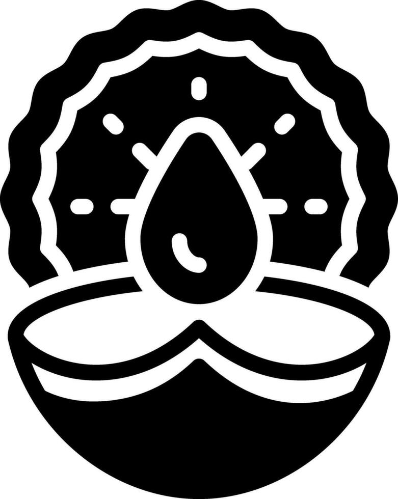 sólido icono para diwali vector