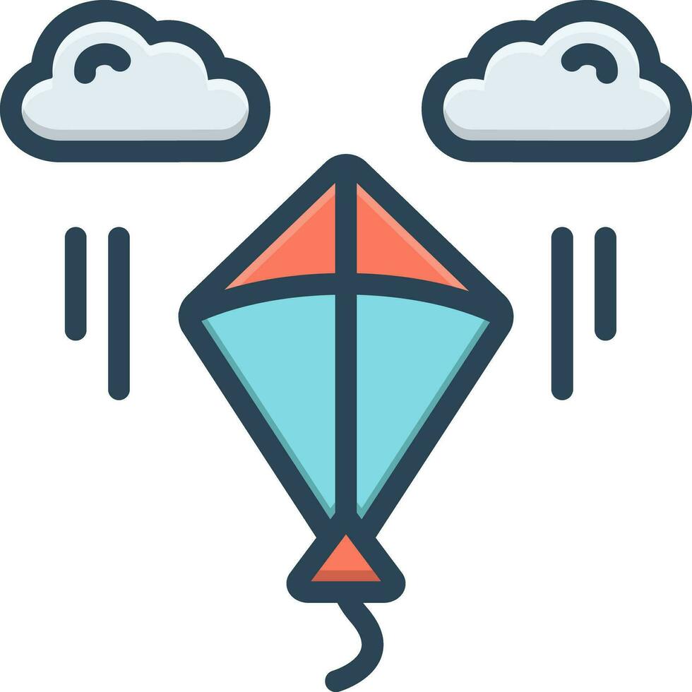 color icon for makar sankranti vector