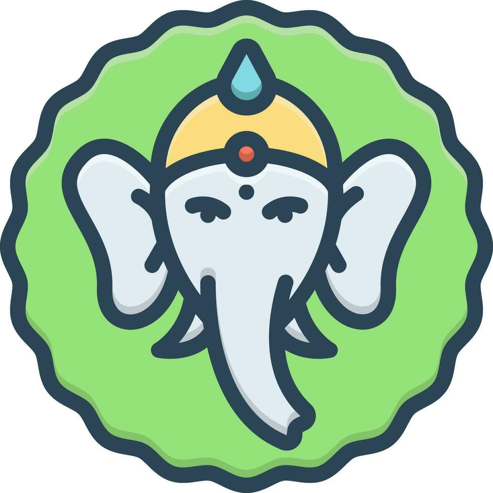 color icon for thrissur vector