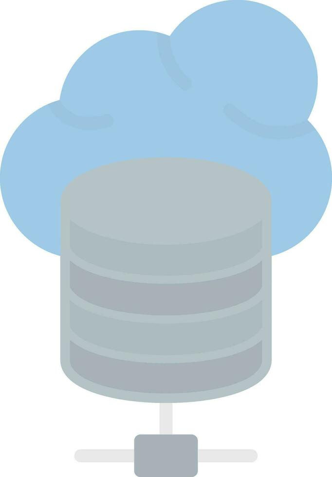 Cloud database Vector Icon Design