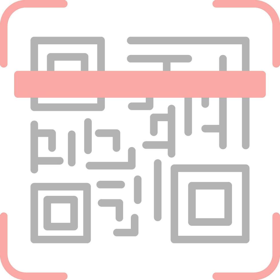 Qr code scan Vector Icon Design