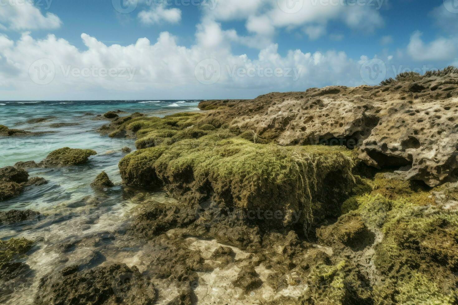 Colorful reef landscape. Generate Ai photo