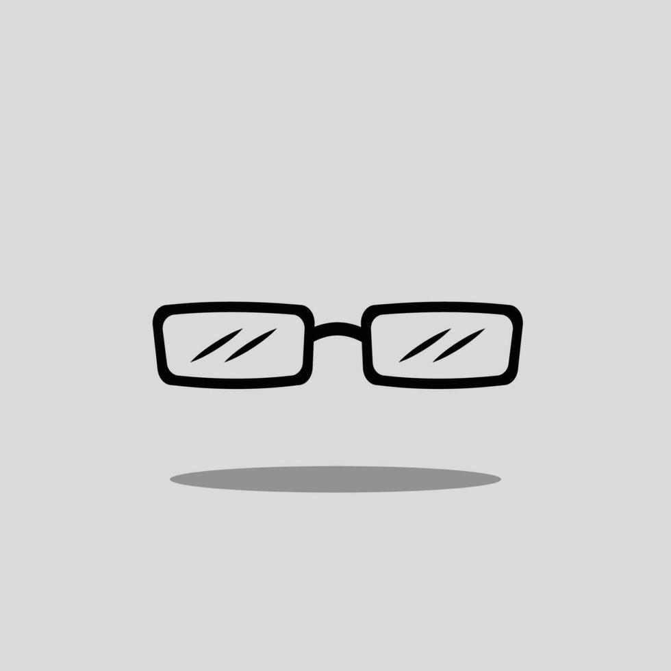 Eye glass vector icon