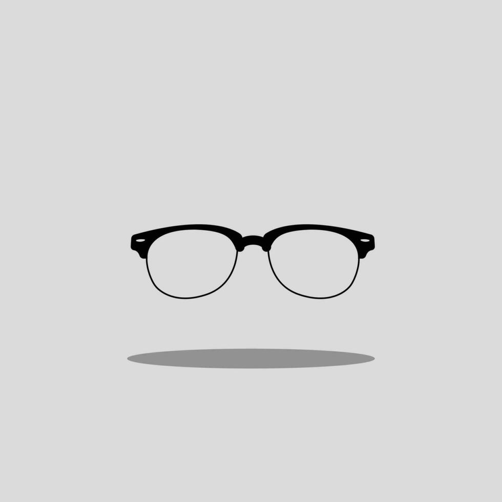 Eye glass vector icon