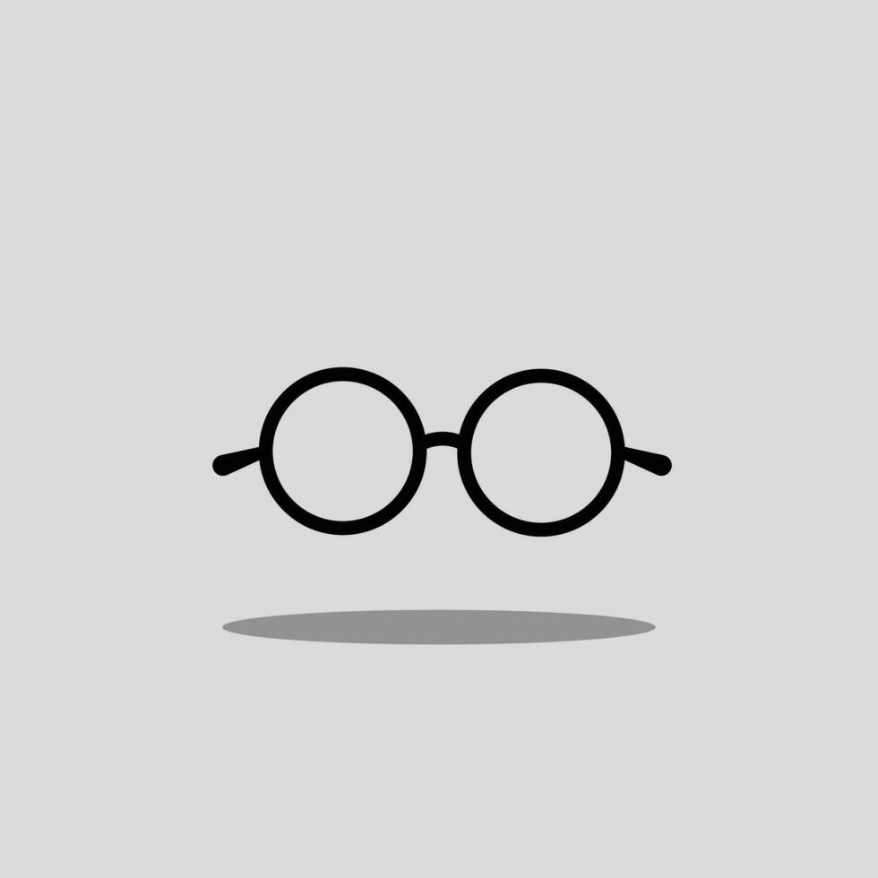 Eye glass vector icon