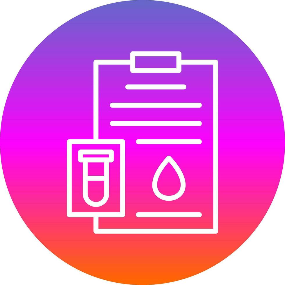 Blood Test Vector Icon Design