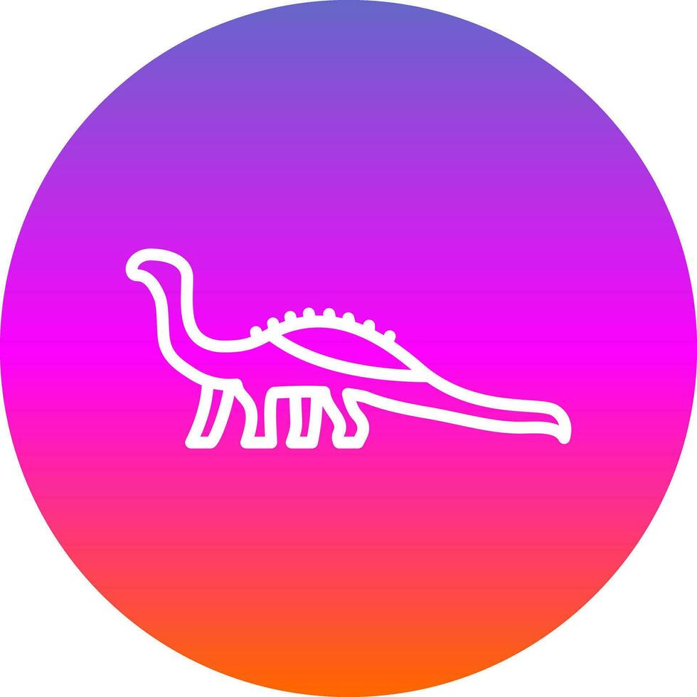 Diplodocus Vector Icon Design