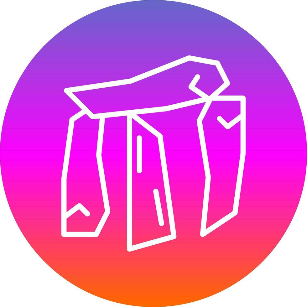 Dolmen Vector Icon Design