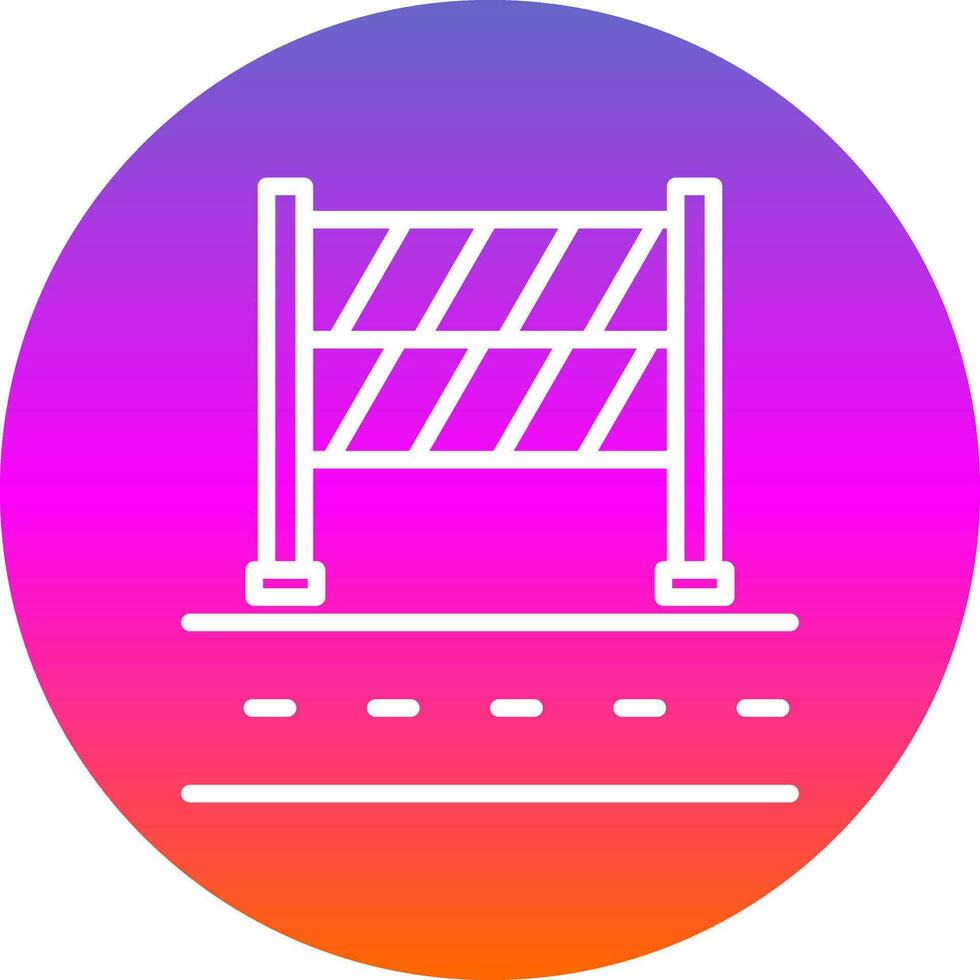 Road Block Vector Icon Design