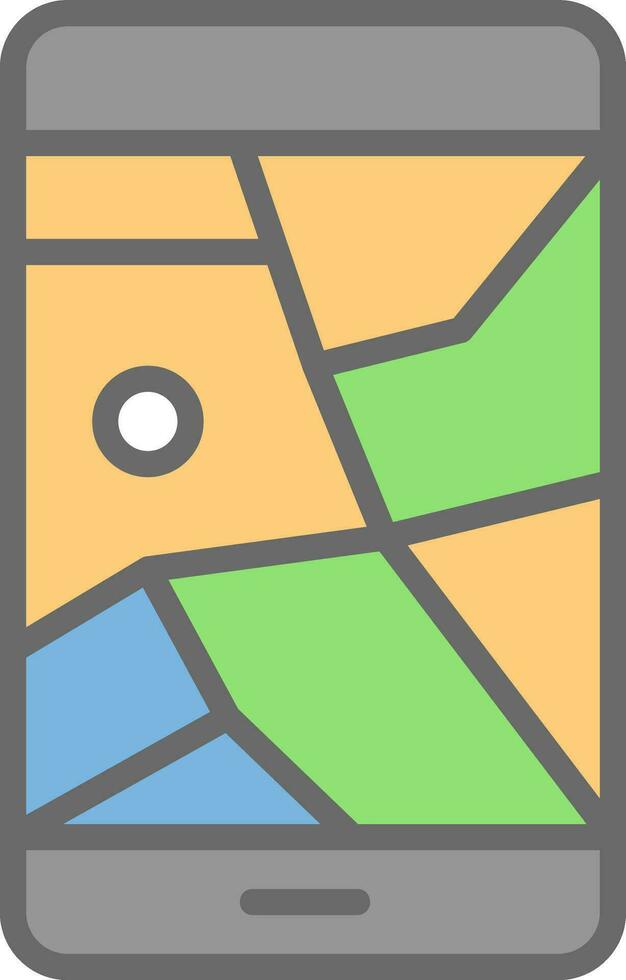 Gps phone Vector Icon Design