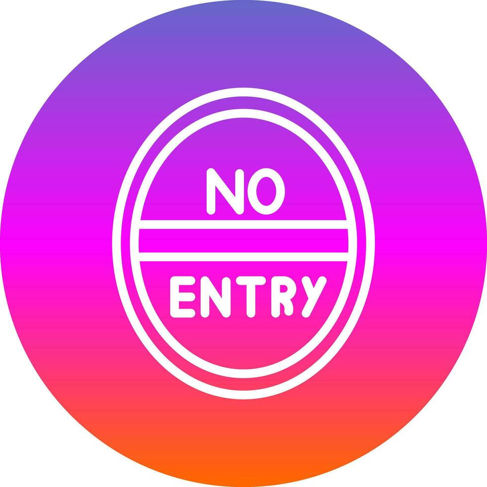 No entrada vector icono diseño