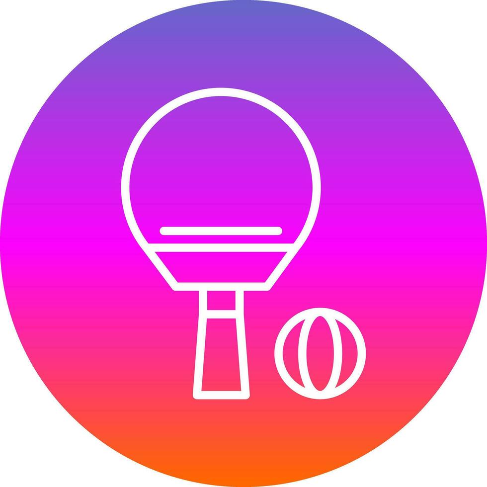 Ping Pong Vector Icon Design