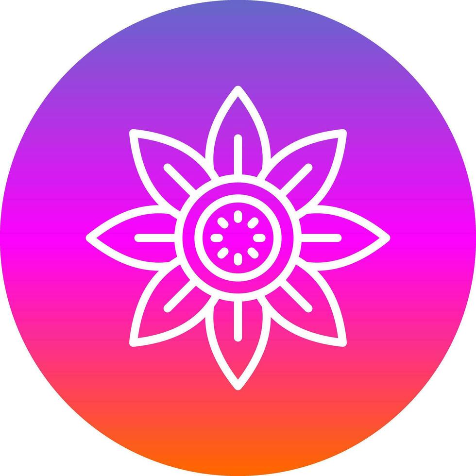 diseño de icono de vector de girasol