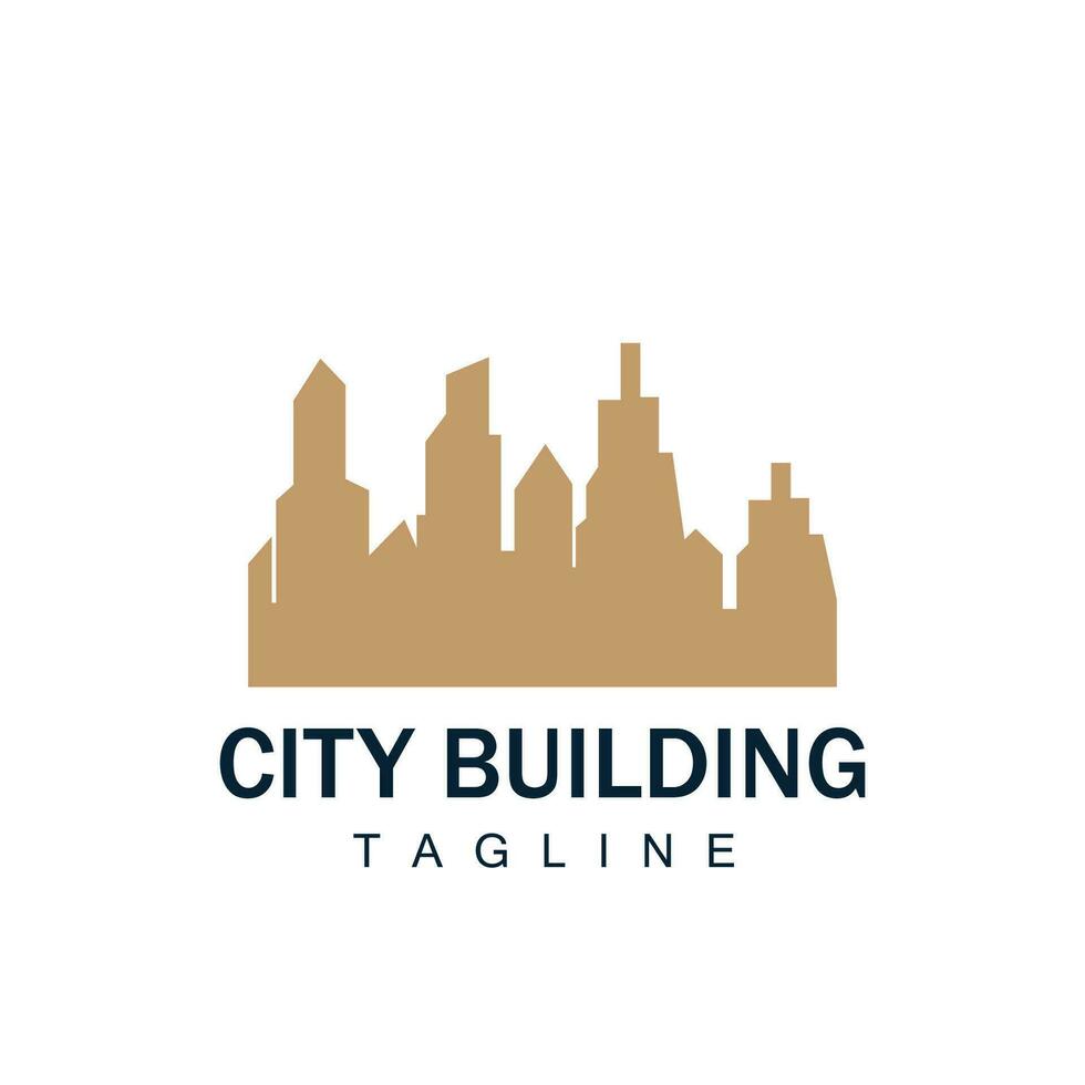 Skyline Building Logo, Simple Modern Design Vector Illustrator Template