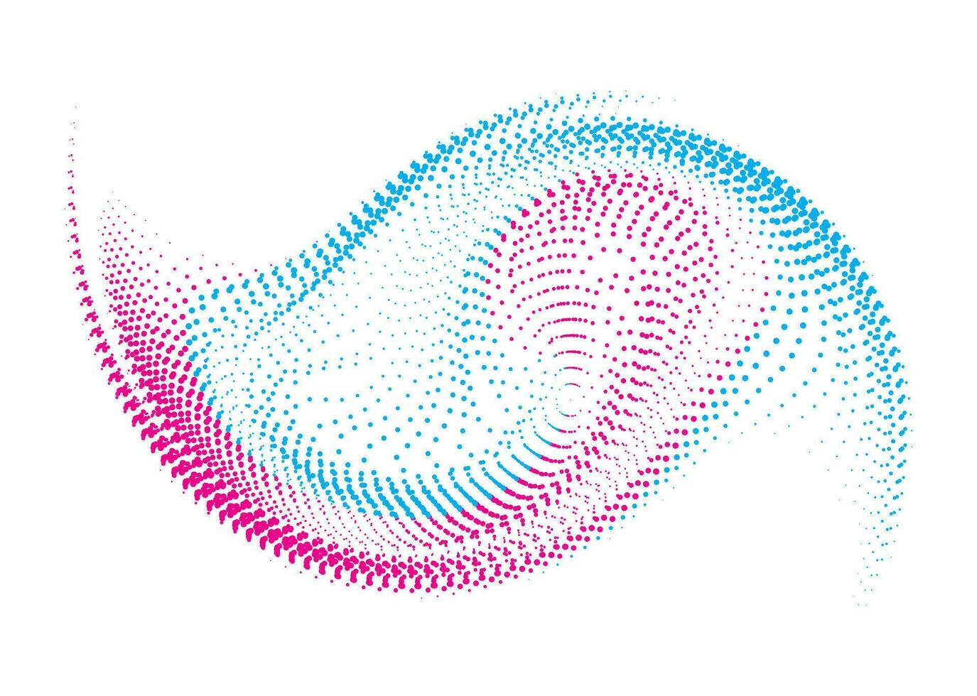 a colorful icon of dots on a white background, a wave of colored dots on a white background, a colorful of circle abstract the snail with dots, a colorful abstract design with dots, a cmyk vector