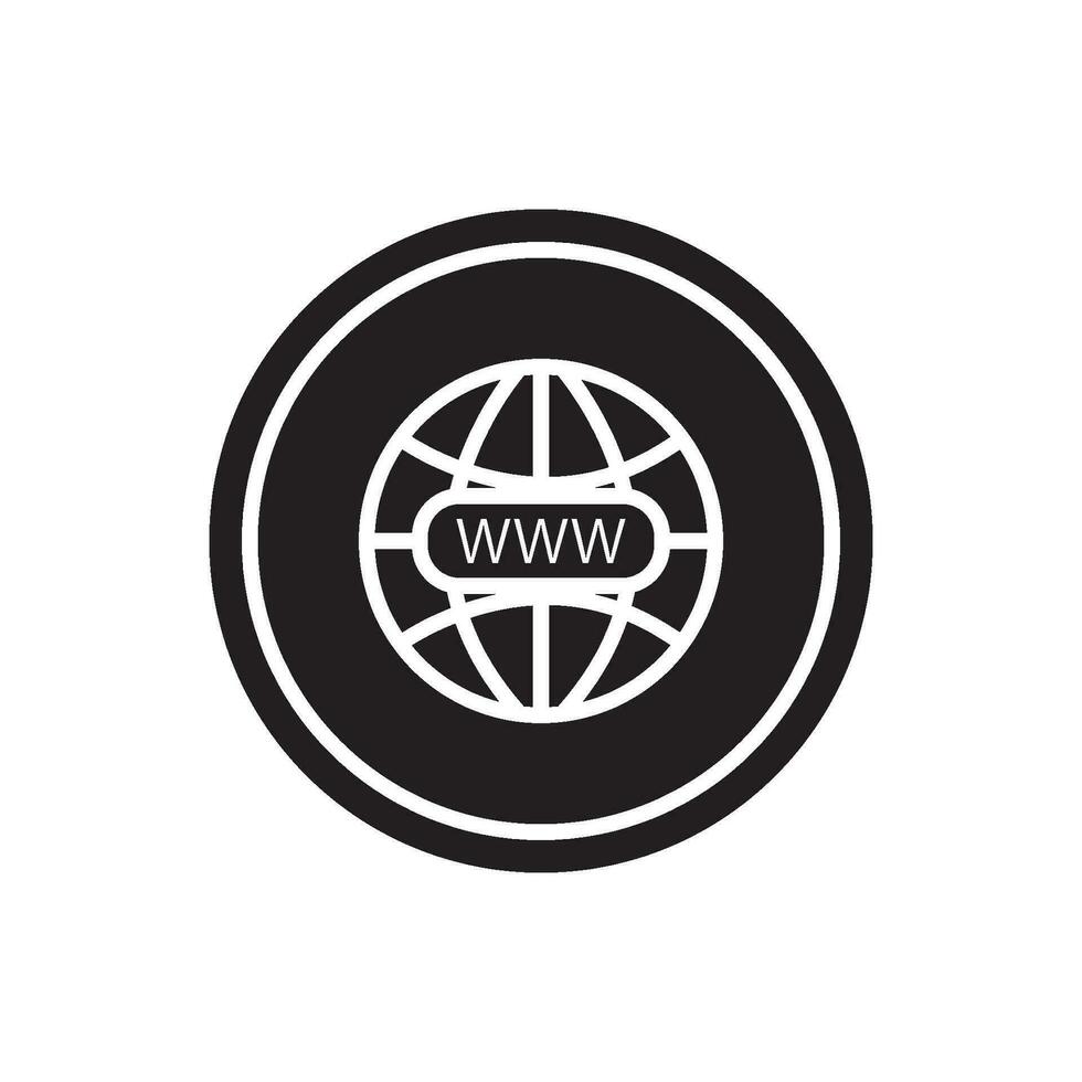icon internet vector