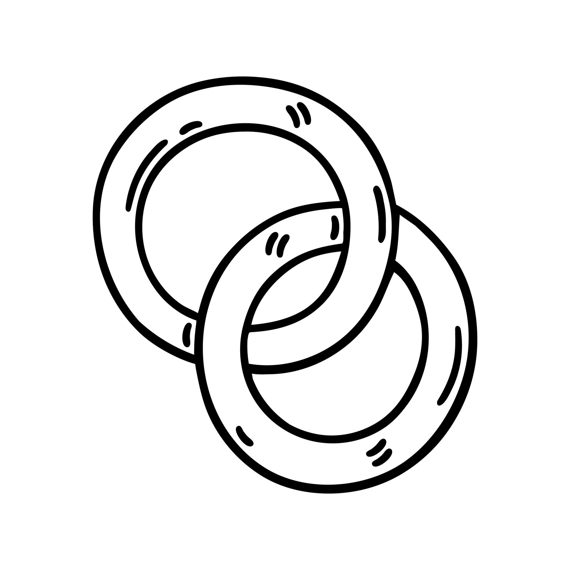 par de Boda anillos vector icono. símbolo de novia y acicalar