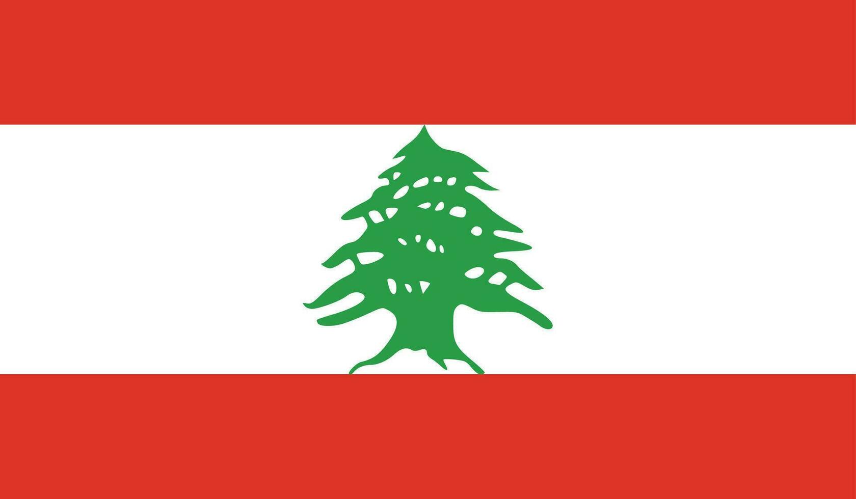 flag of Lebanon vector