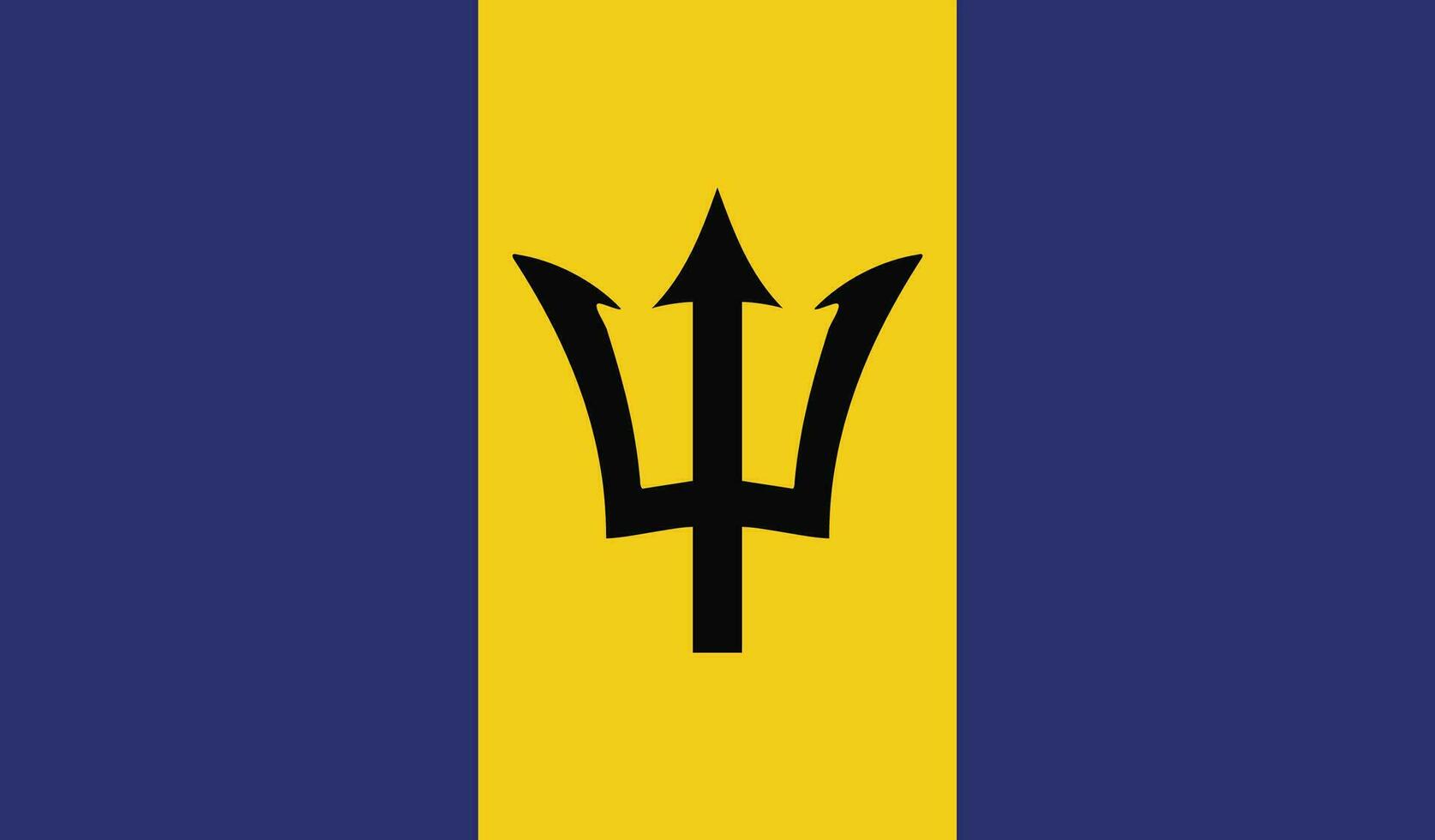 Flag of Barbados vector