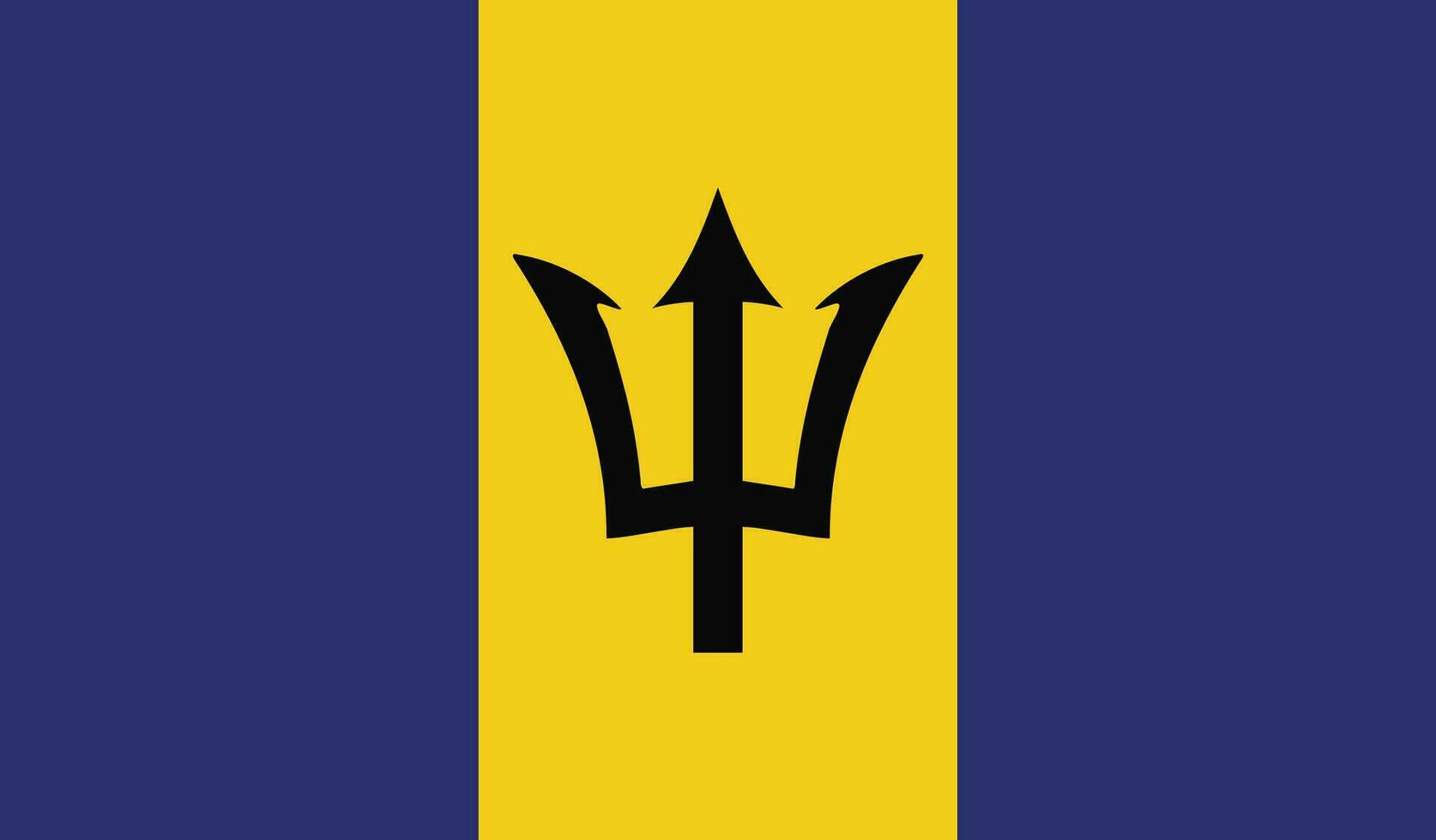 bandera de barbados vector