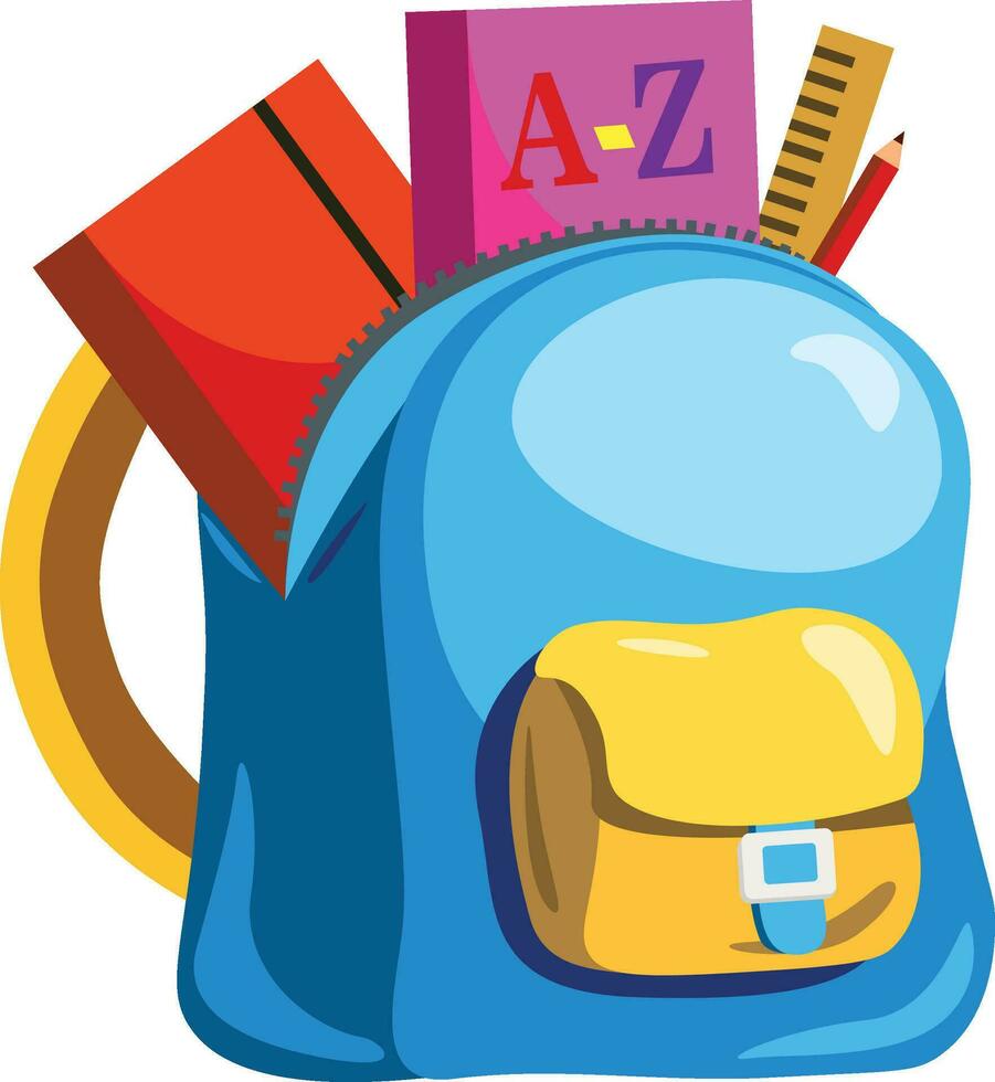 mochila. colegio educación icono para industria y negocio. vector