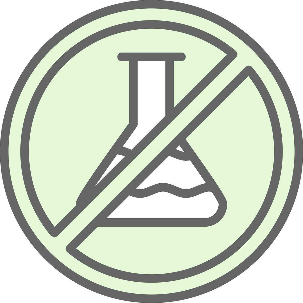 No Chemical Vector Icon Design