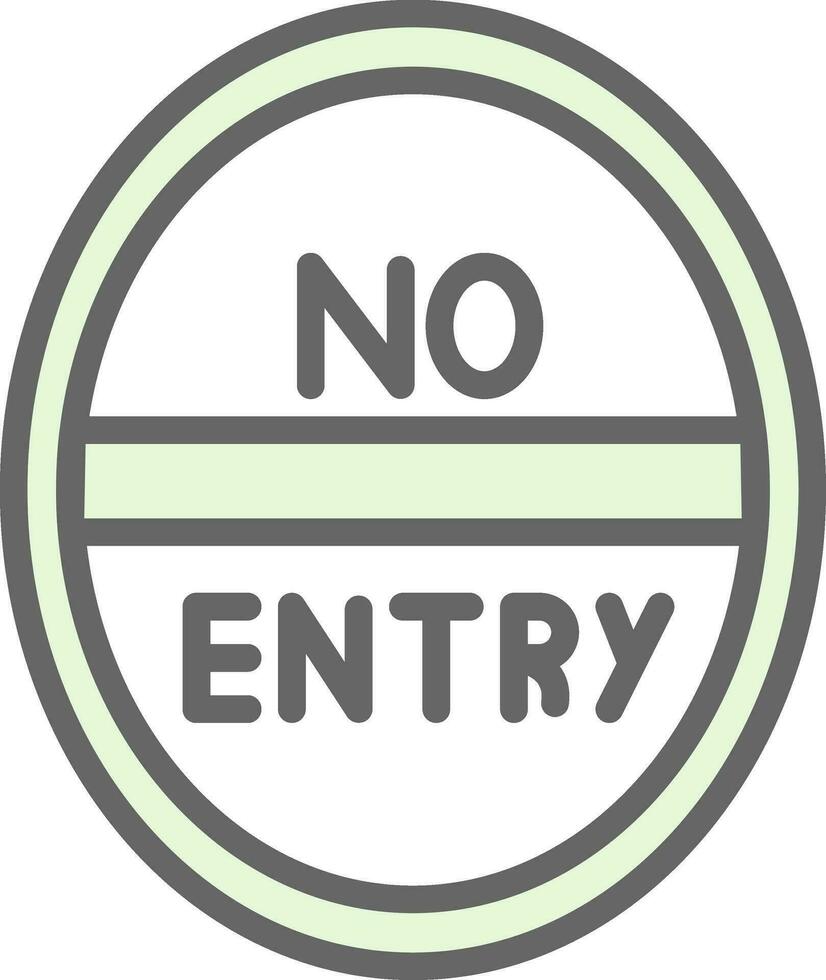 No entrada vector icono diseño