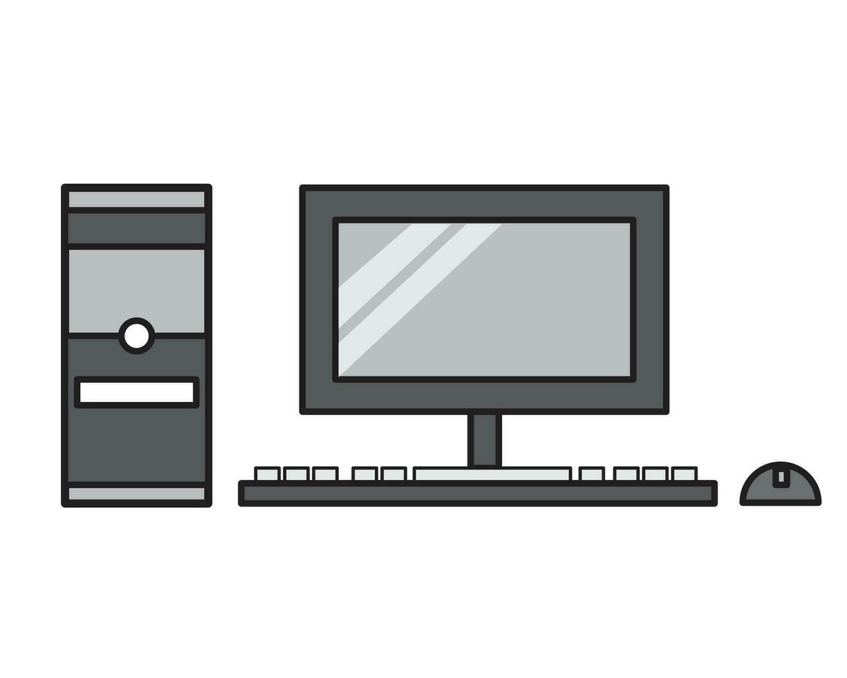 diseño vector computadora ilustración icono