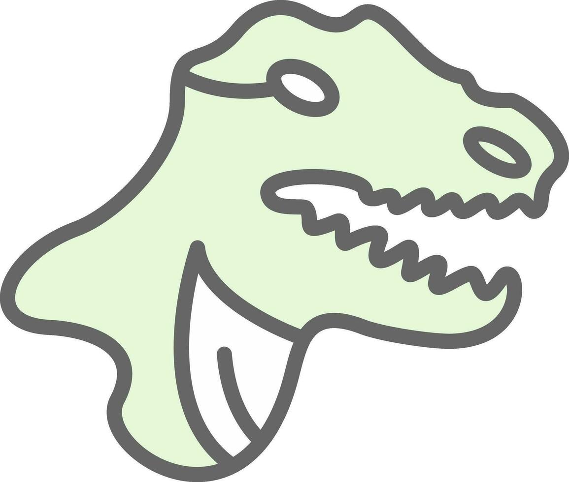 tiranosaurio rex vector icono diseño